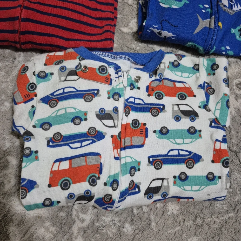 Carter's Boy's Pirate, Robot, Cars, Cotton Sleeper Set Size 24M - Picture 5 of 5